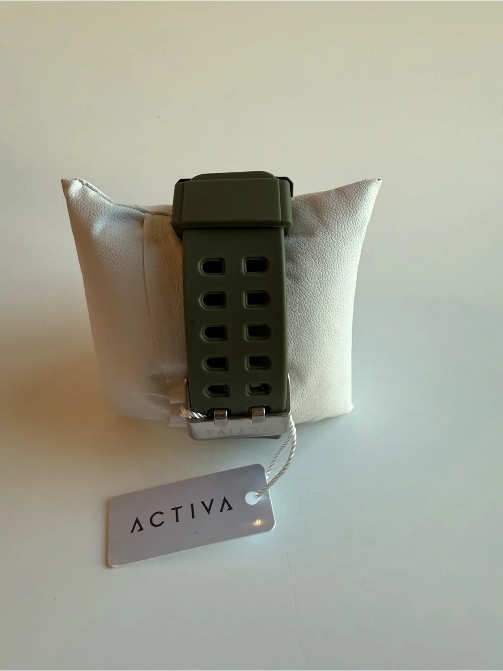 NWT Activa Men’s Dual Time Sport Watch Olive Green Black Analog Digital